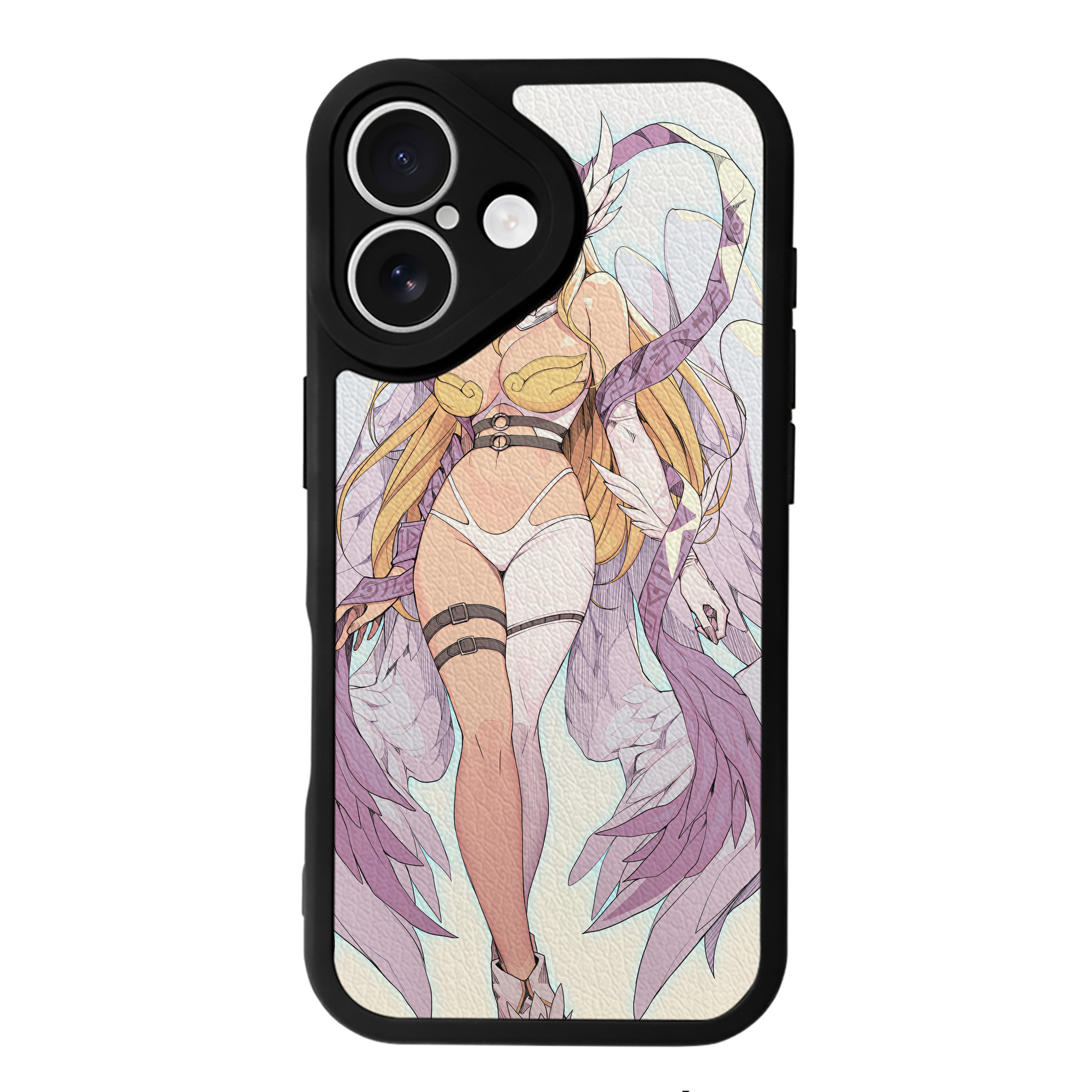 （画像用） Digimon デジタルモンスター/デジモン 【iPhone 16シリーズ対応】シリコンスマホケース（レザー調） 材質：シリコン